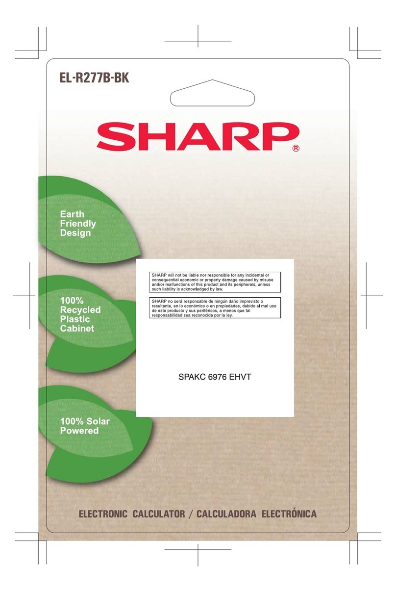 Sharp EL-R277B-BK Manual de usuario