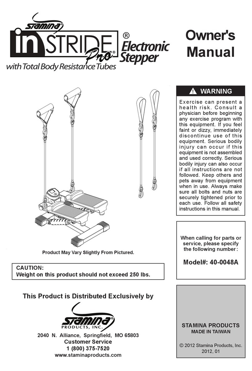 Stamina InStride Pro Manual de usuario