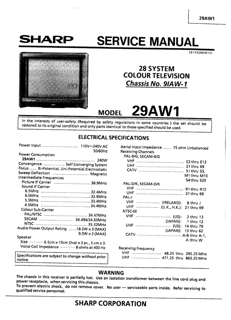 Sharp 29AW1 Manual de usuario