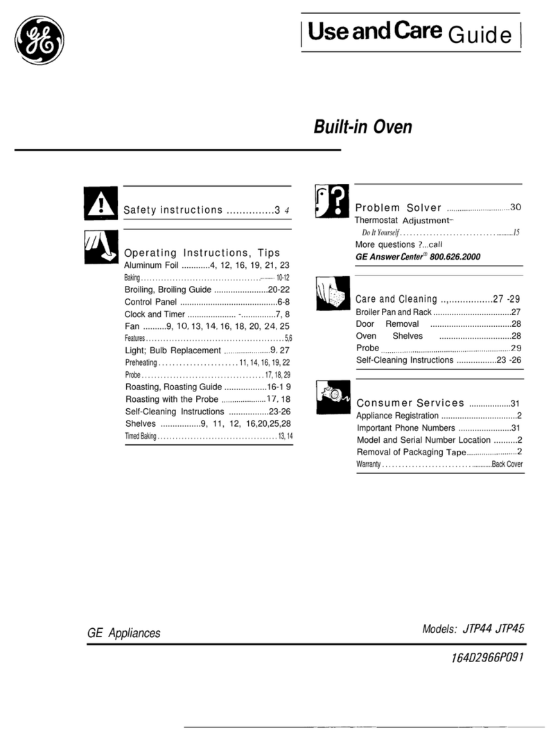 GE JTP44 Manual de usuario