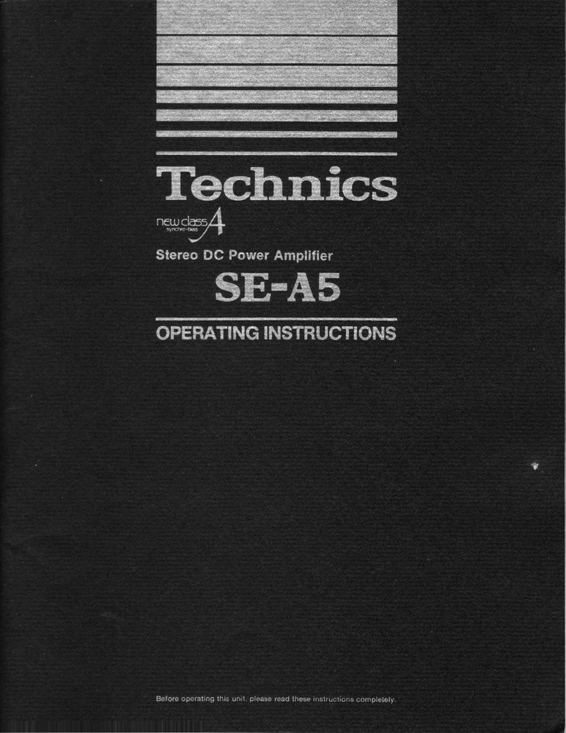 Technics SE-A5 Manual de usuario