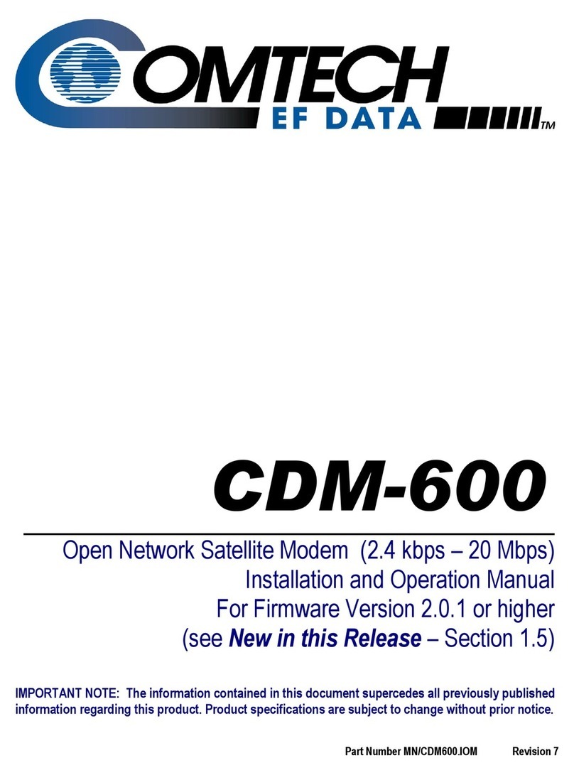 Comtech EF Data CDM-600 Manual de usuario