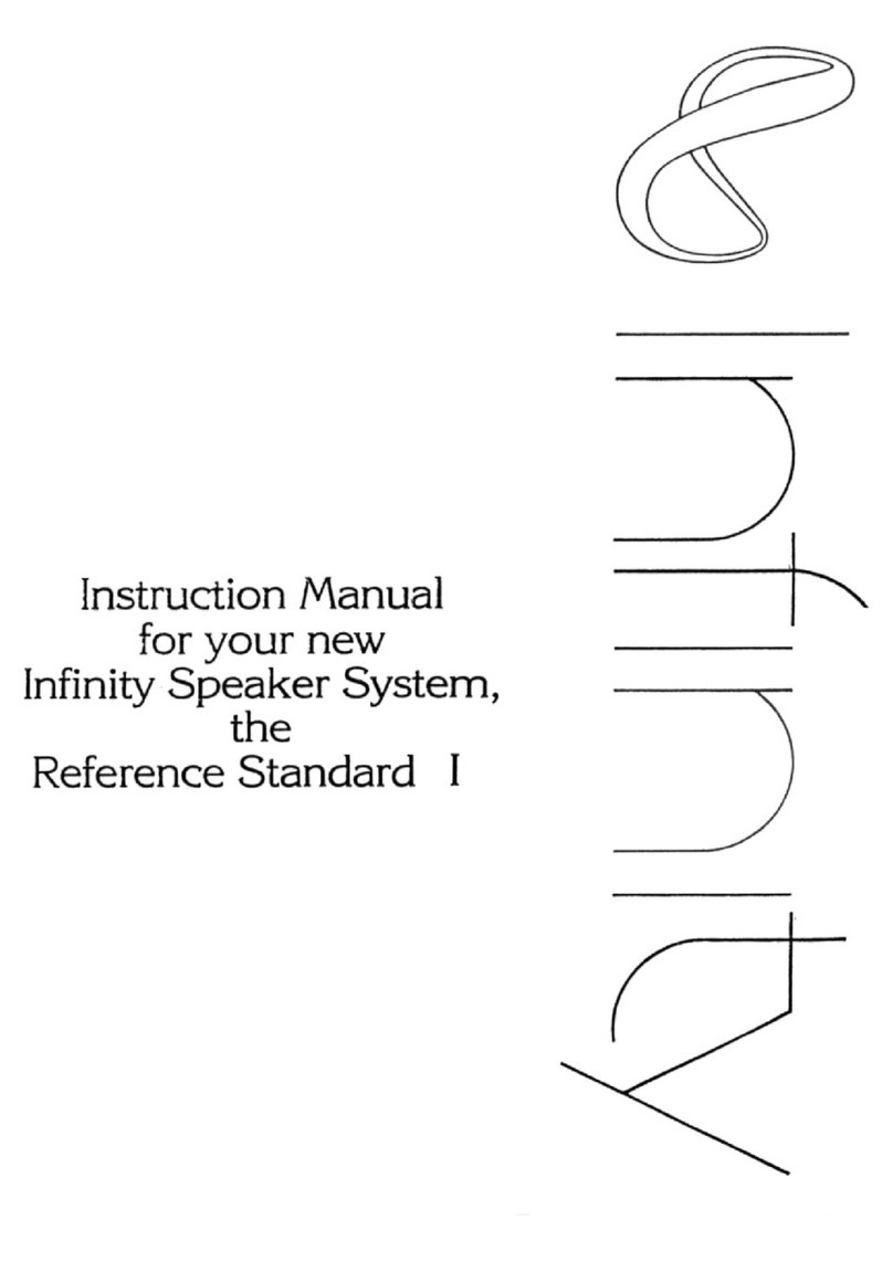 Infinity Reference Standart I Manual de usuario