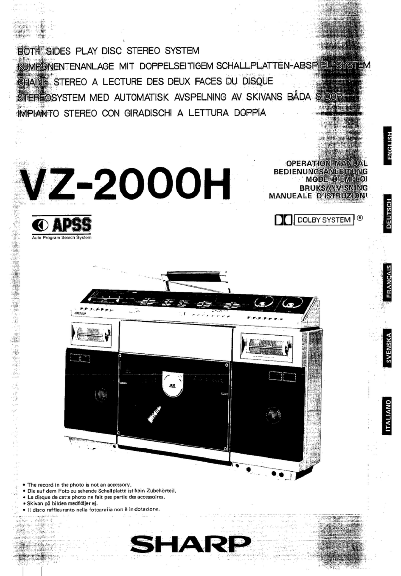 Sharp VZ-2000H Manual de usuario
