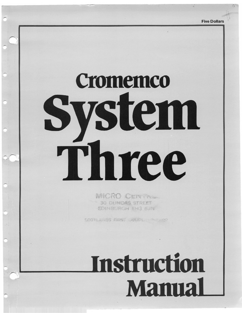 Cromemco System Three Manual de usuario