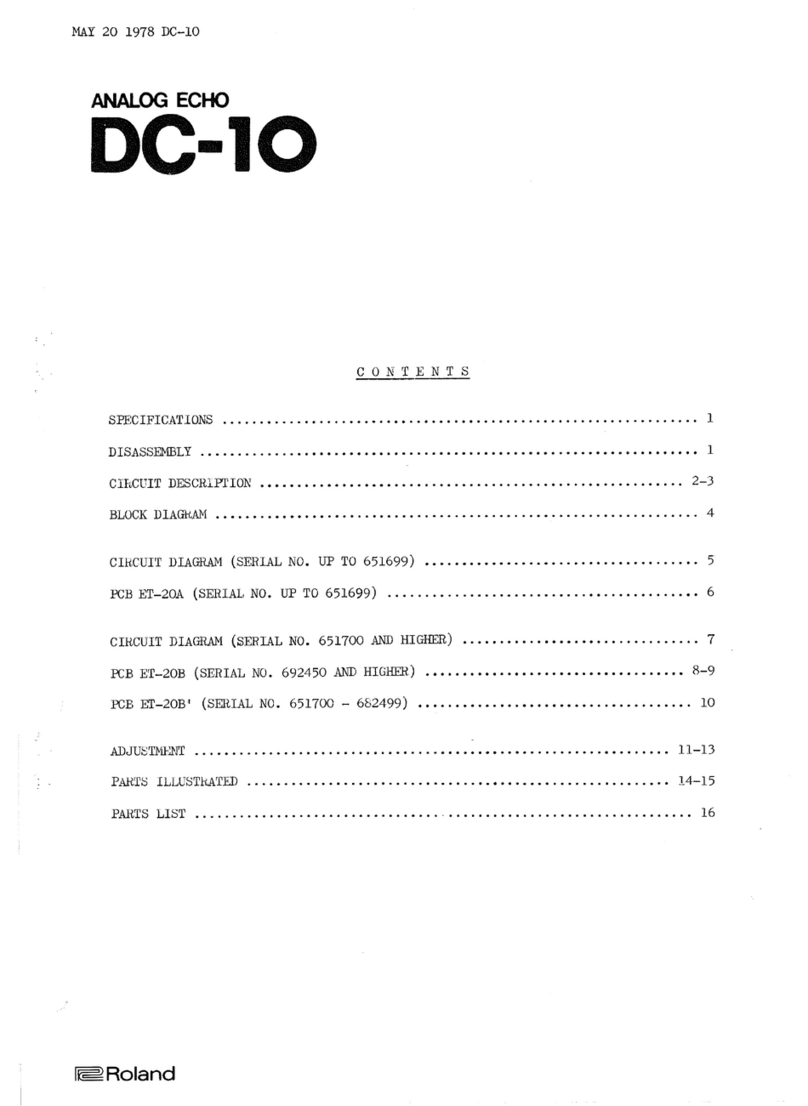Roland DC-10 Manual de operación y mantenimiento Roland DC-10 Manual de operación y mantenimiento