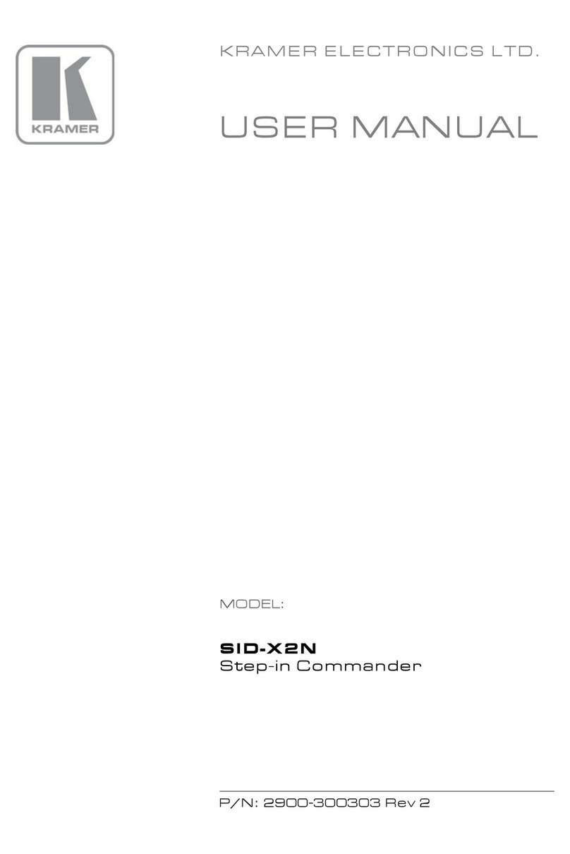 Kramer SID-X2N Manual de usuario