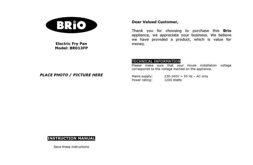 BRIO BR013FP Manual de usuario