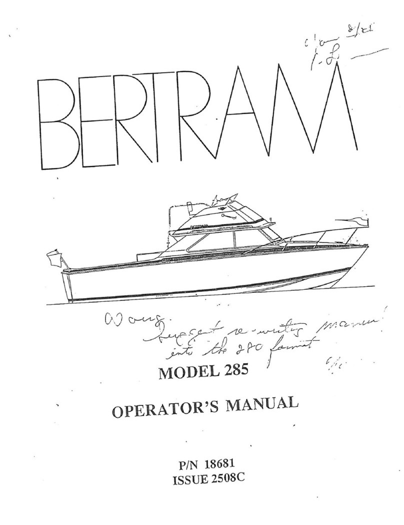 Bertram 285 Manual de usuario