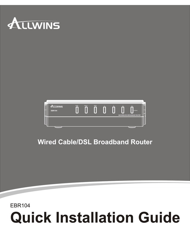 Allwins EBR104 Manual de usuario