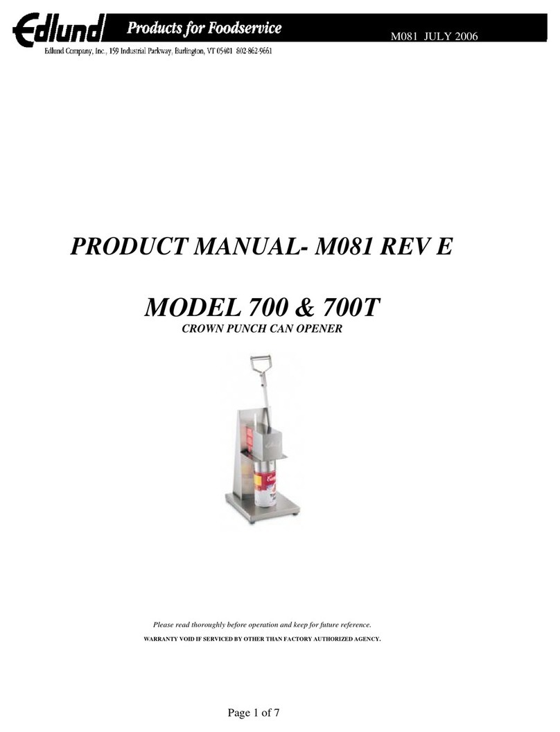 EDLUND 700 Manual de usuario