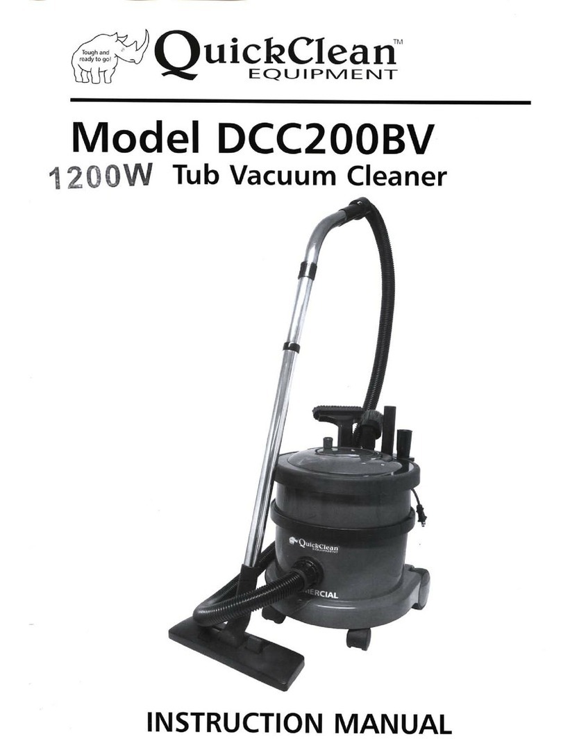 QuickClean DCC200BV Manual de usuario
