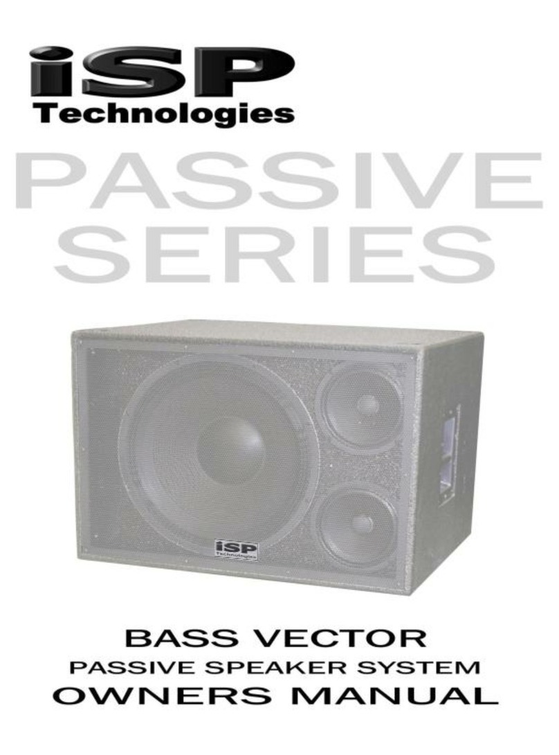 iSP Technologies Bass Vector Manual de usuario