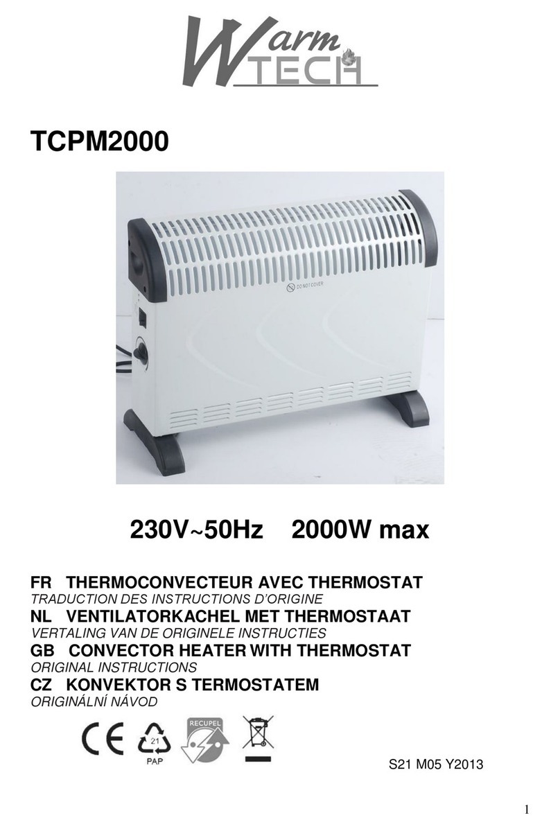 Warmtech TCPM2000 Manual de usuario Warmtech TCPM2000 Manual de usuario
