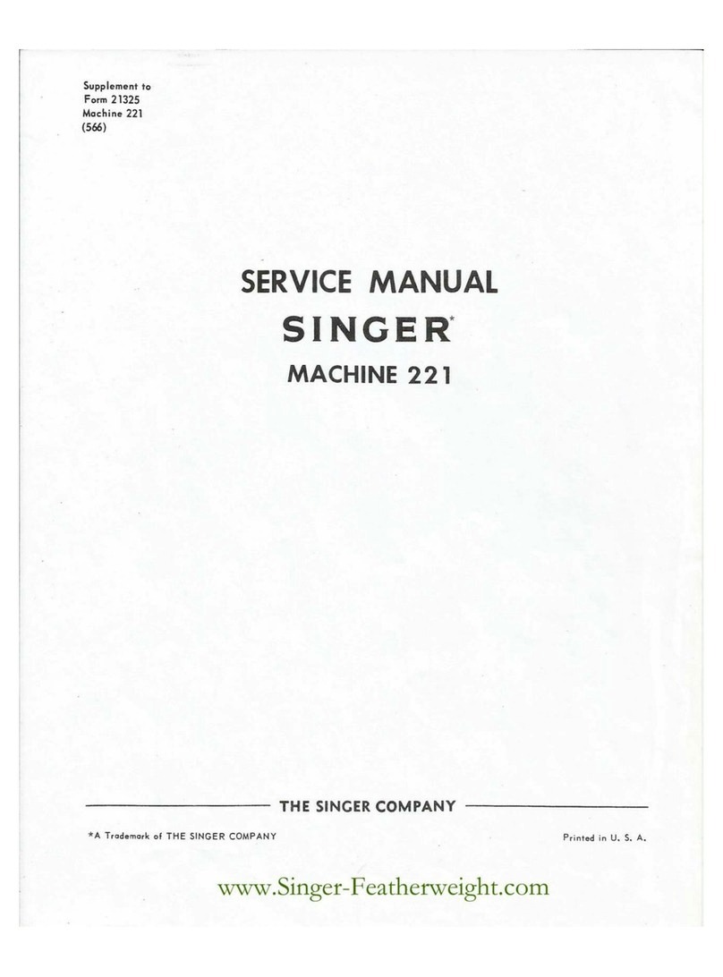 Singer 221 Manual de usuario Singer 221 Manual de usuario