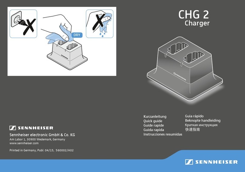 Sennheiser CHG 2 Manual de usuario
