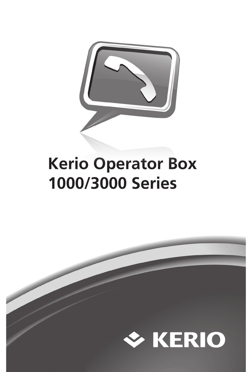 Kerio Tech Operator Box 3000 series Manual de usuario