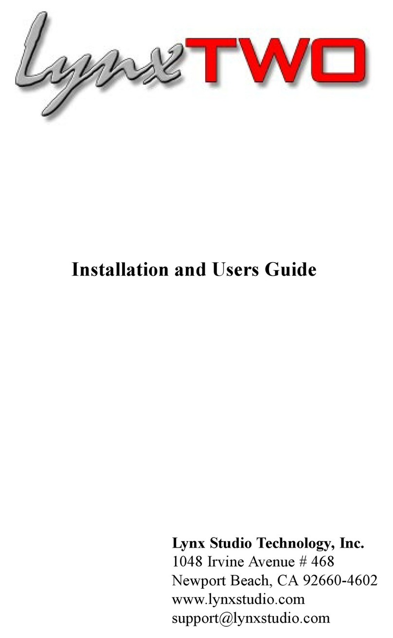 Lynx Studio Technology LynxTWO Manual de usuario