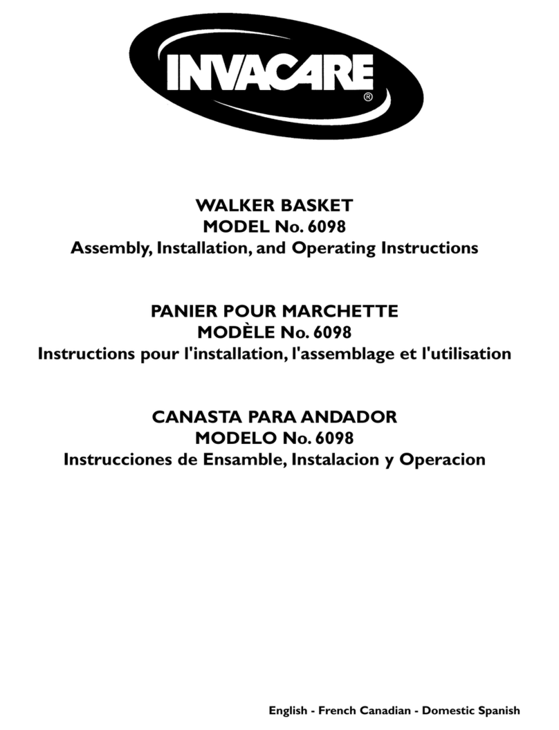 Invacare 6098 Manual del propietario Invacare 6098 Manual del propietario