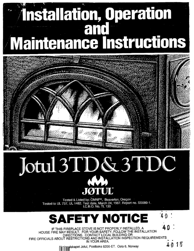 Jøtul 3TD Instrucciones generales
