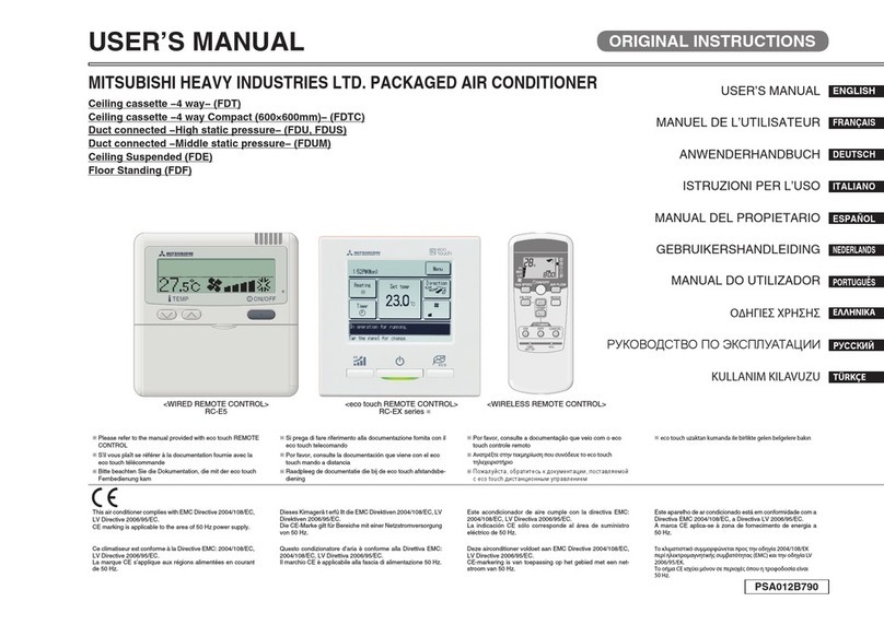 Mitsubishi RC-E5 Manual de usuario