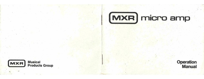 mxr MICRO AMP Manual de usuario mxr MICRO AMP Manual de usuario