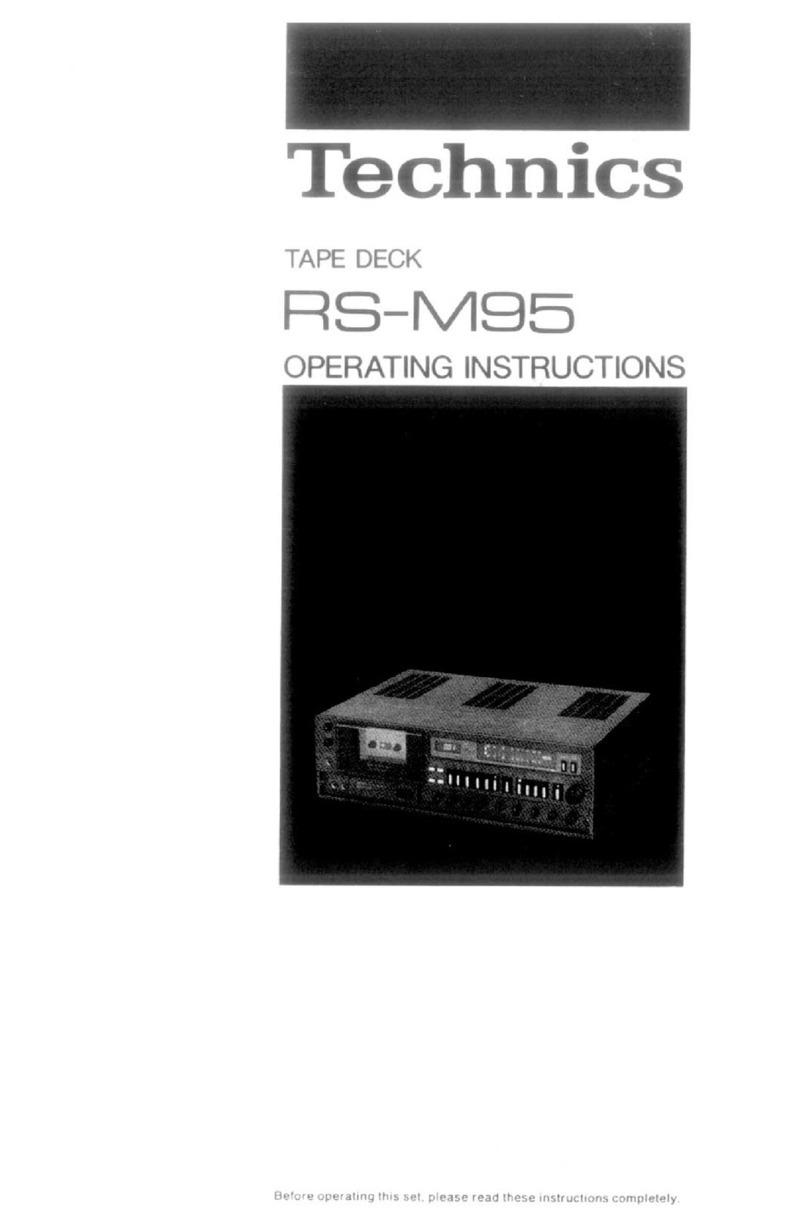 Technics RS-M95 Manual de usuario Technics RS-M95 Manual de usuario