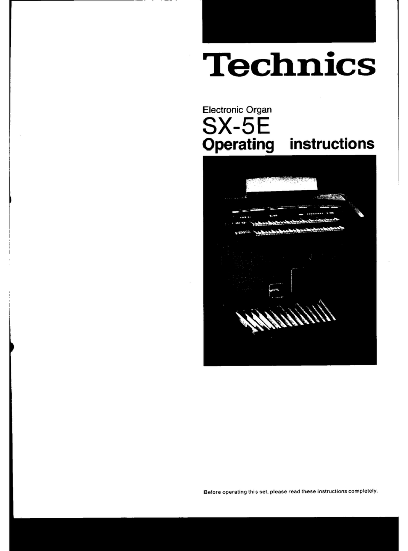 Technics SX-5E Manual de usuario