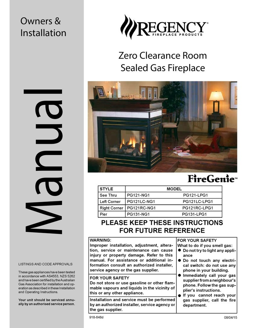 Regency FireGenie PG121-NG1 Guía de inicio rápido