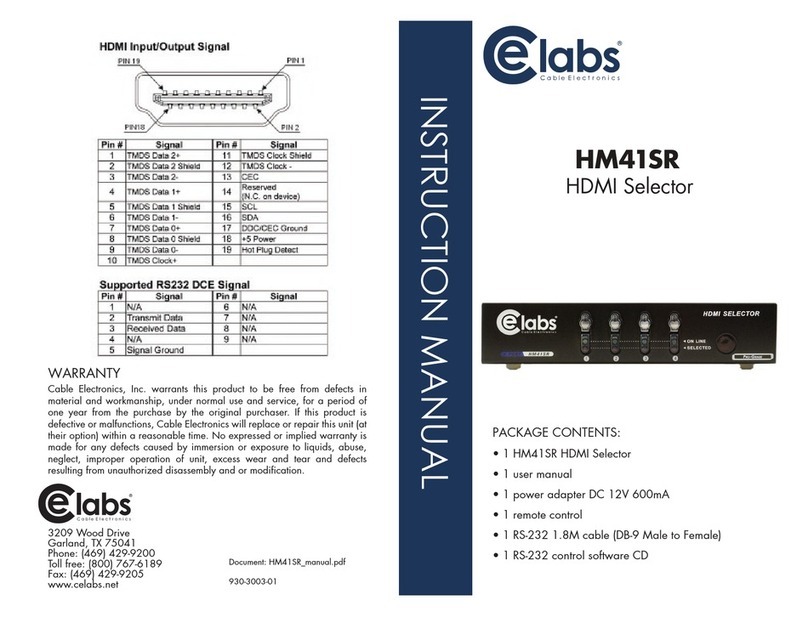 Celabs HM41SR Manual de usuario