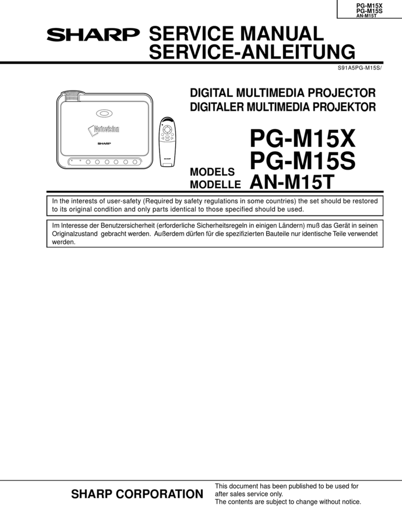 Sharp Notevision PG-M15X Manual de usuario