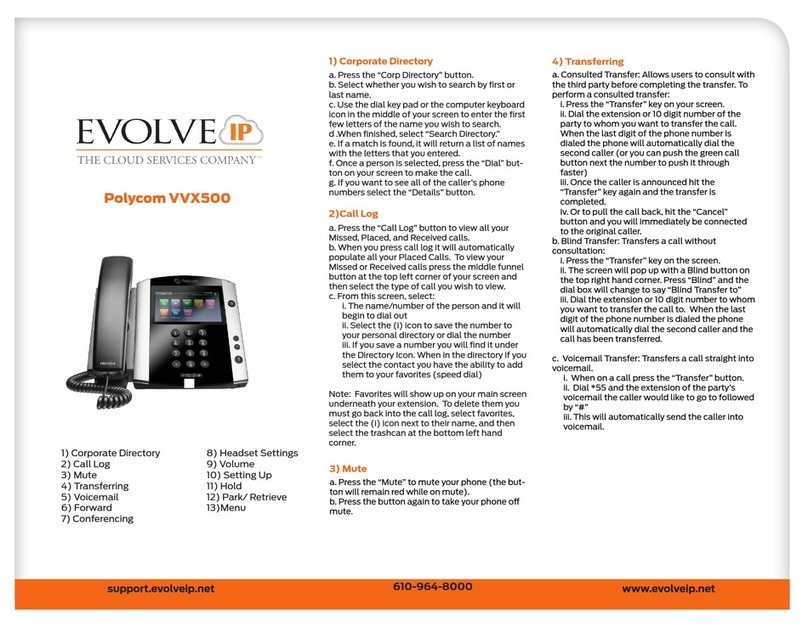 Polycom Integra VVX 500 Manual de usuario Polycom Integra VVX 500 Manual de usuario