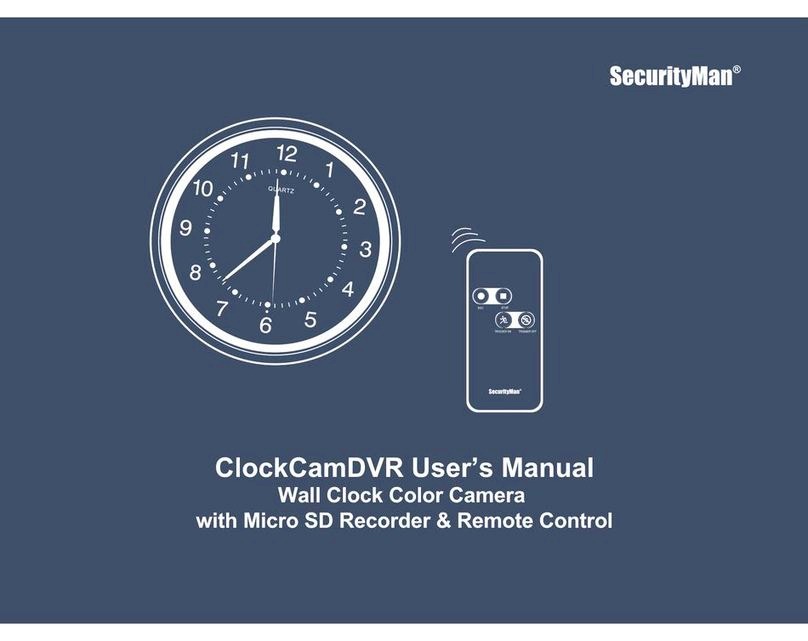 SecurityMan ClockCamDVR Manual de usuario
