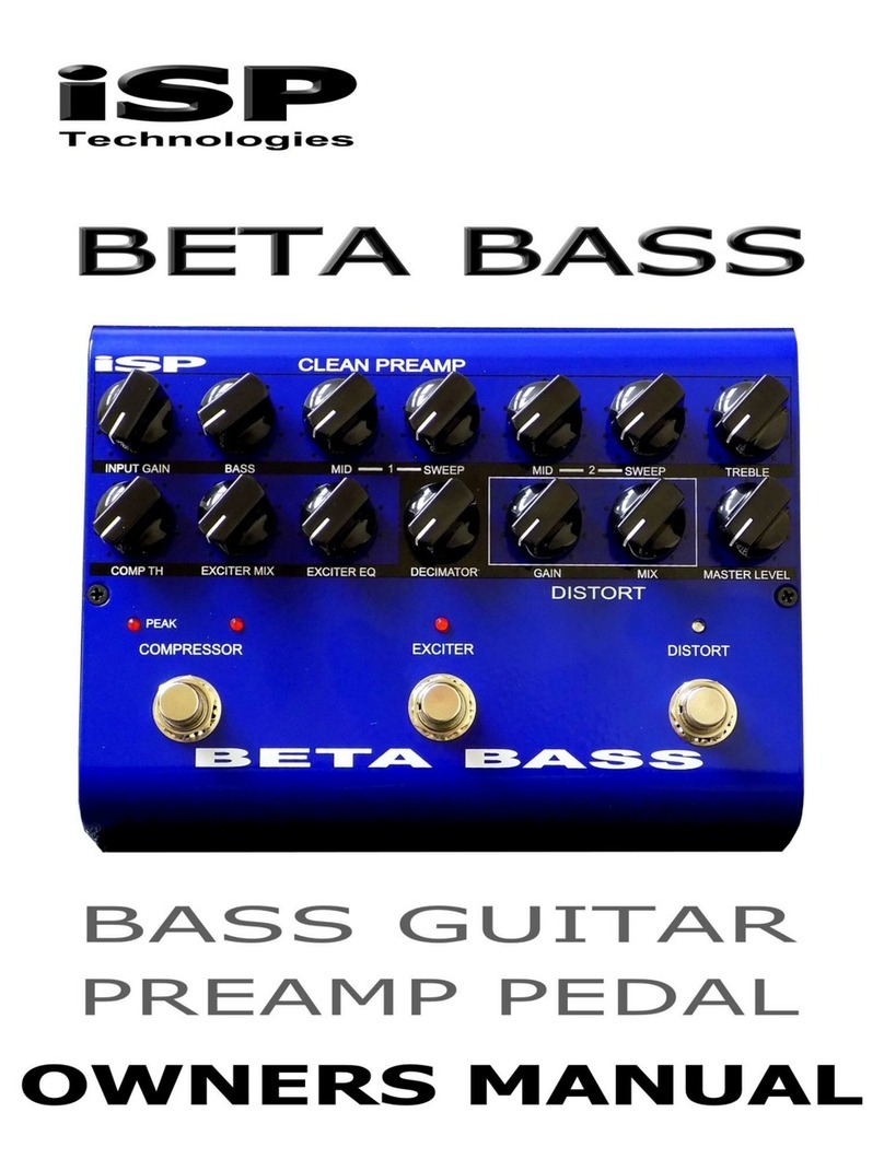 iSP Beta Bass Manual de usuario