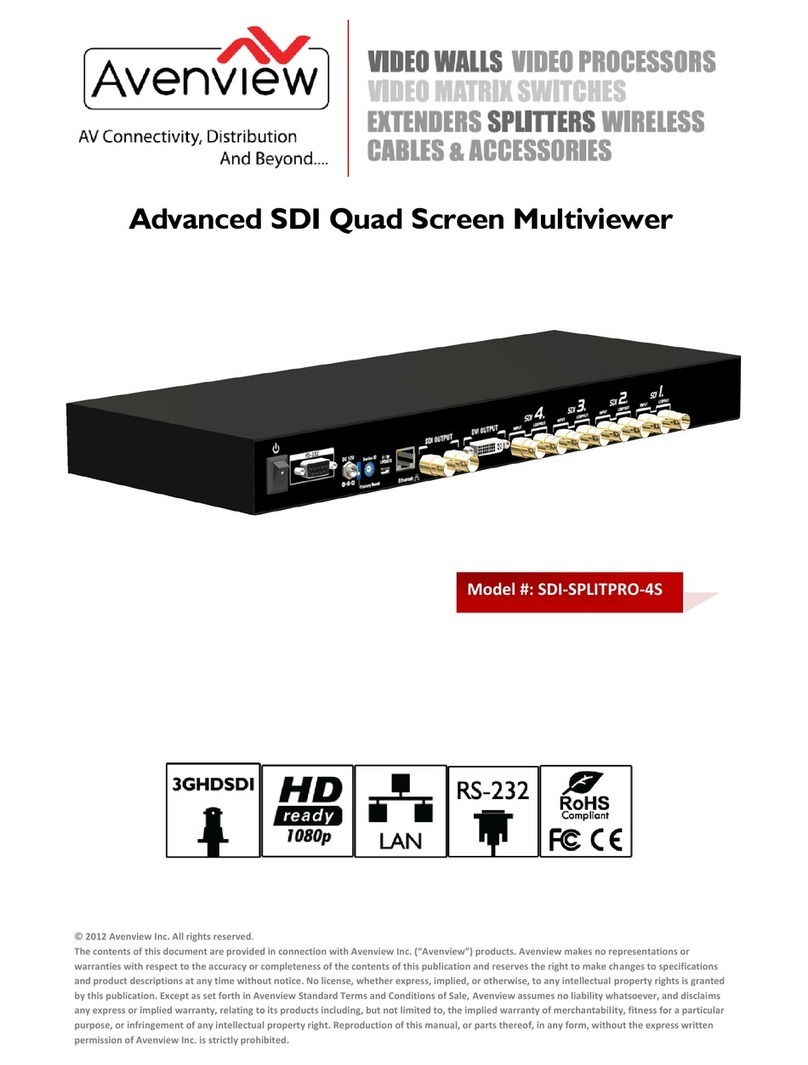 Avenview SDI-SPLITPRO-4S Manual de usuario Avenview SDI-SPLITPRO-4S Manual de usuario