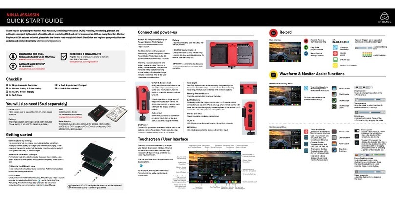 Atomos NINJA ASSASSIN Manual de usuario