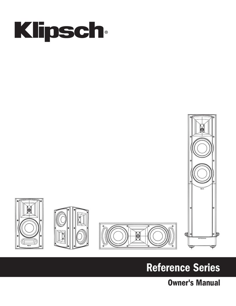 Klipsch Reference series Manual de usuario