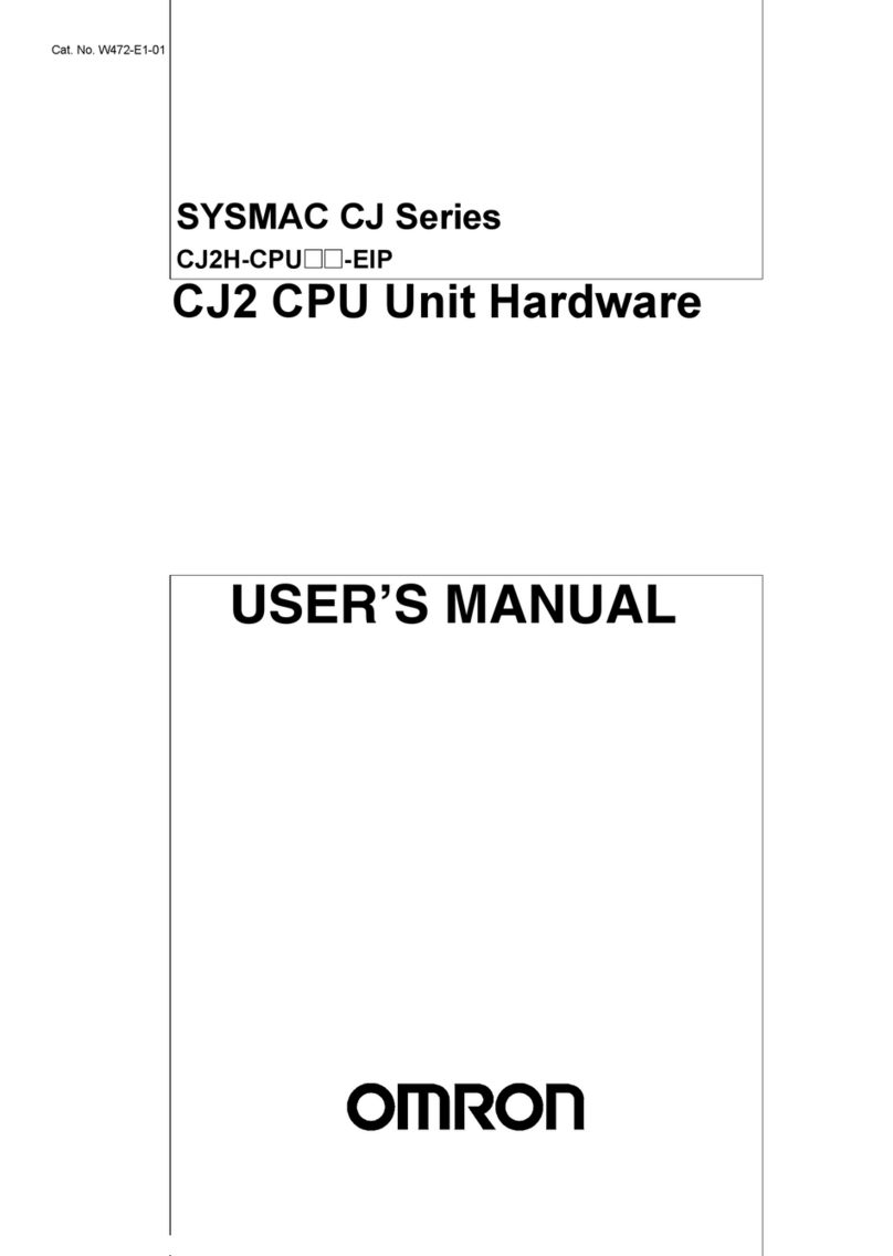 Omron CJ2*-CPU Series Manual de usuario