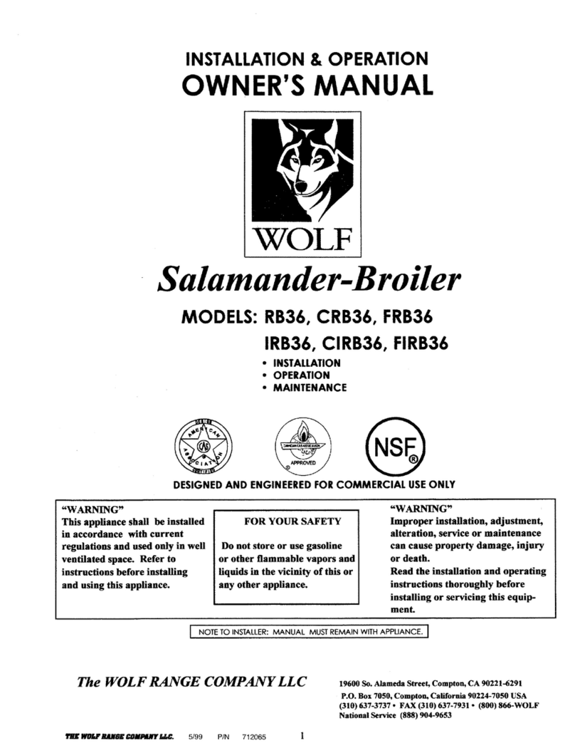 Wolf RB36 Manual de usuario