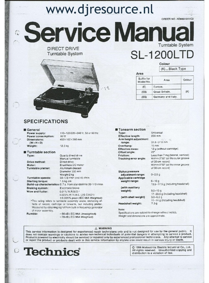 Technics SL-1200LTD Manual de usuario