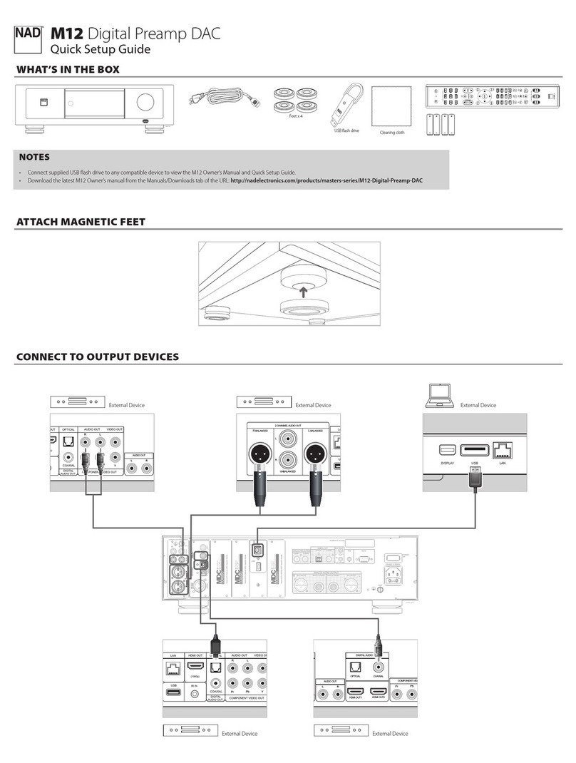 NAD M12 Manual de usuario