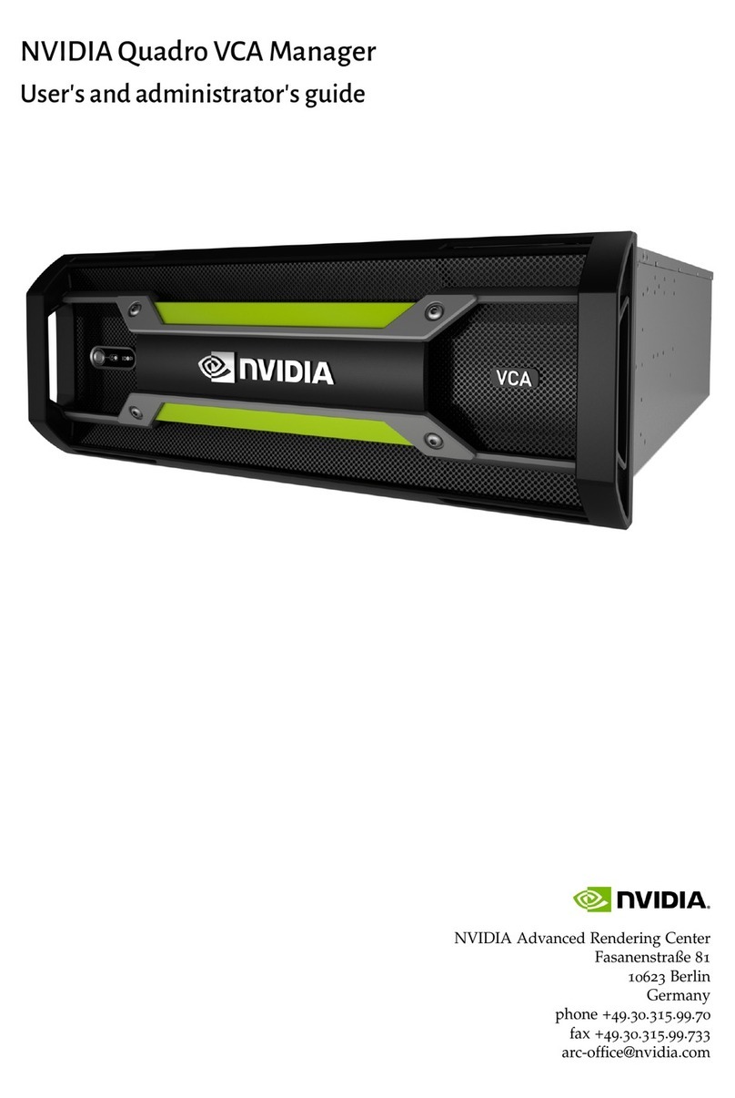 Nvidia Quadro VCA Manager Manual de servicio