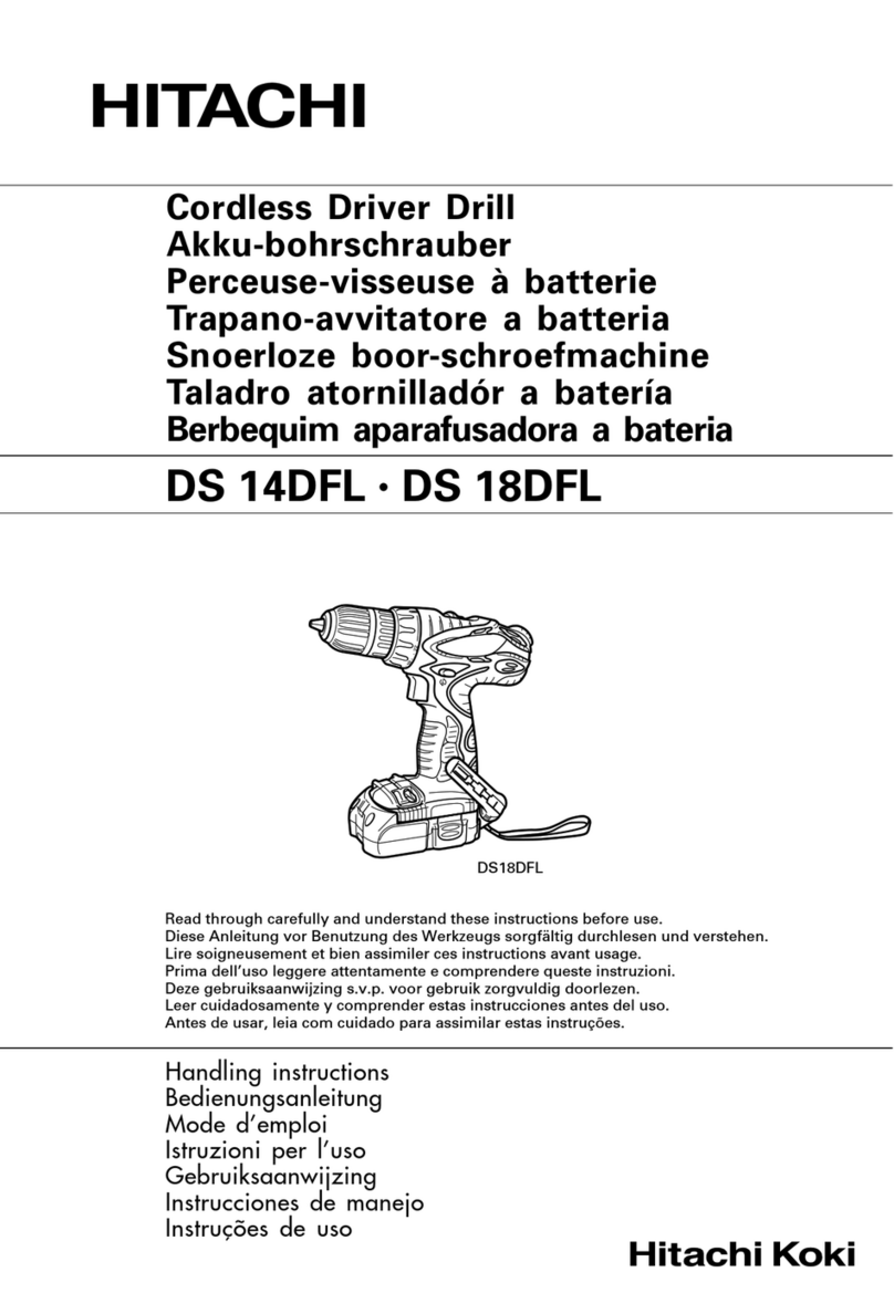 Hitachi DS 14DFL Manual de usuario