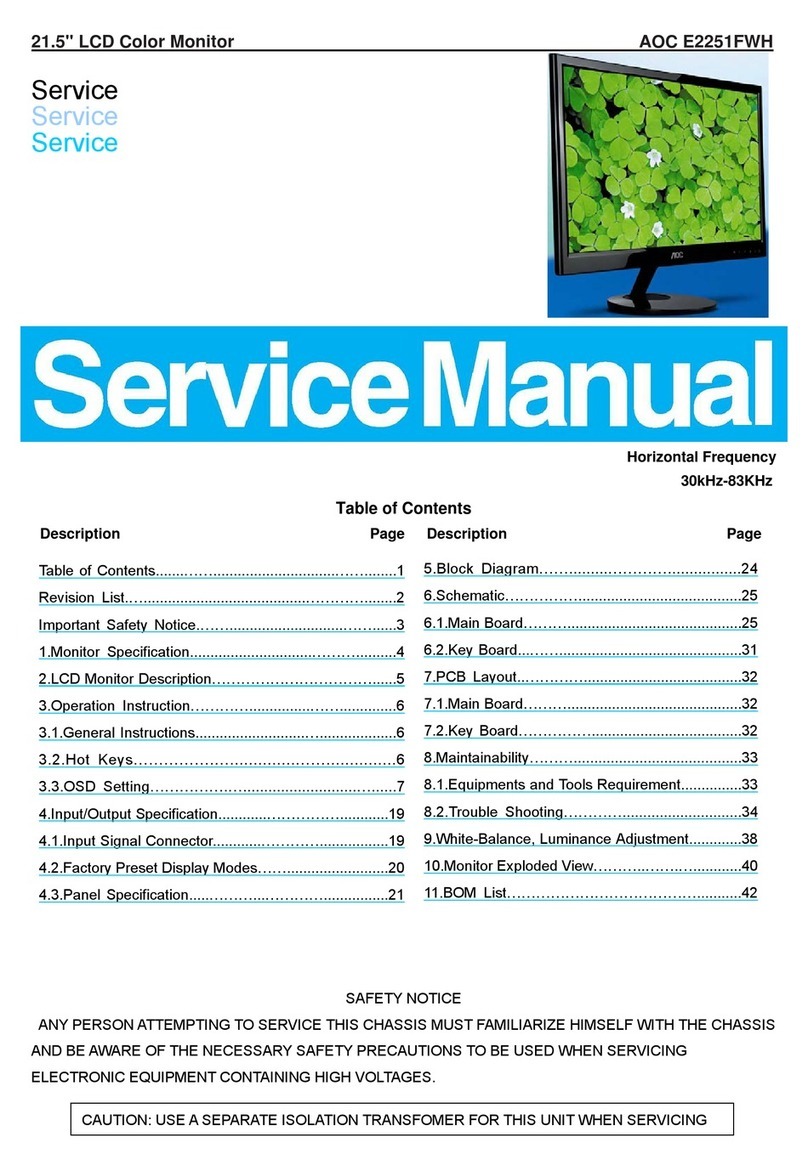 AOC E2251FWH Manual de usuario