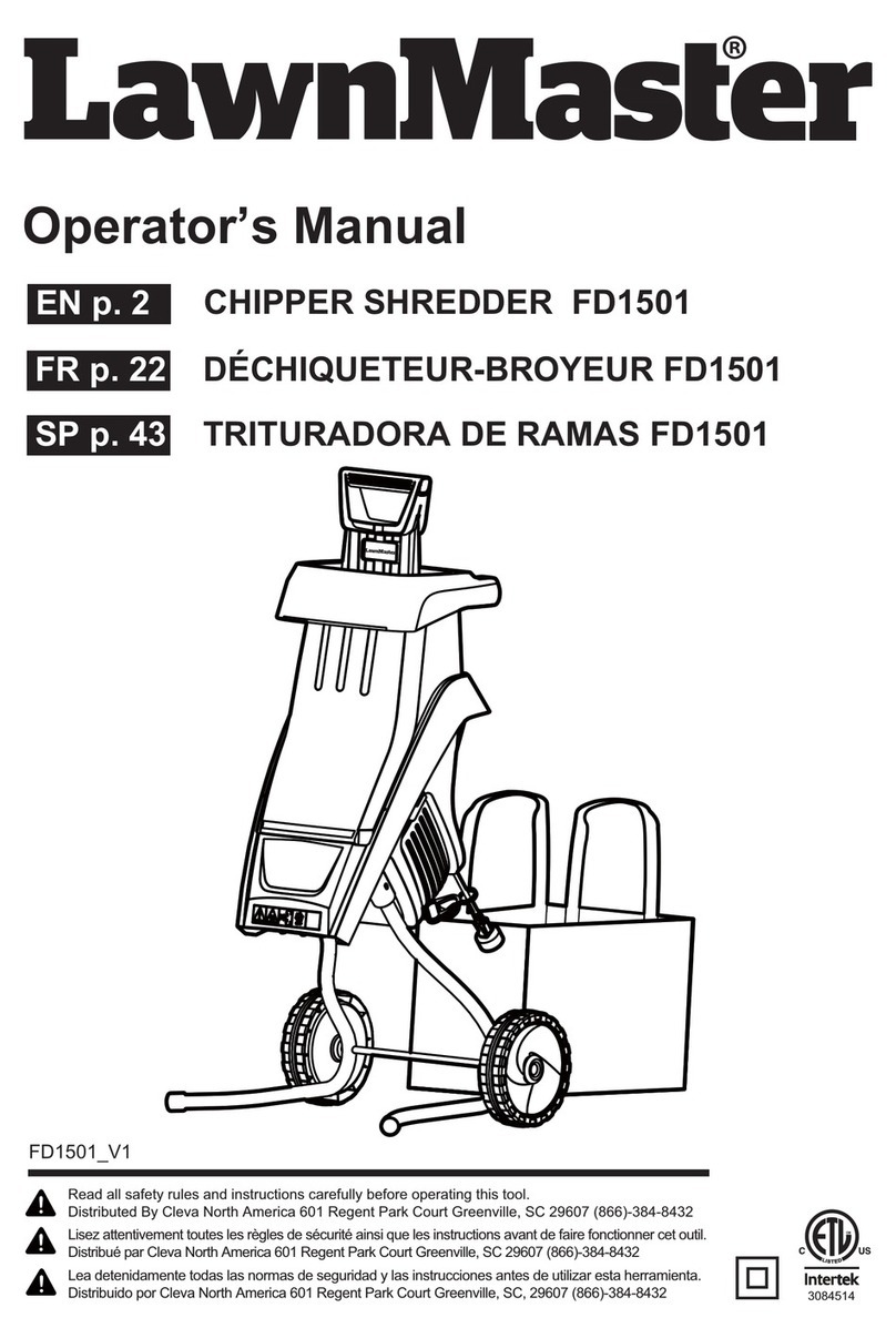 LawnMaster FD1501 Manual de usuario