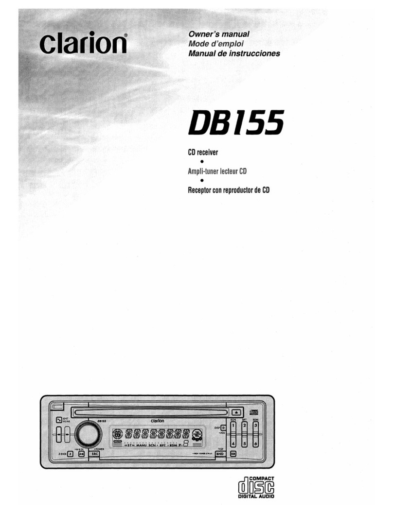 Clarion DB155 Manual de usuario