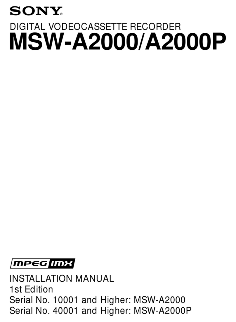 Sony MSW-A2000 Manual de usuario