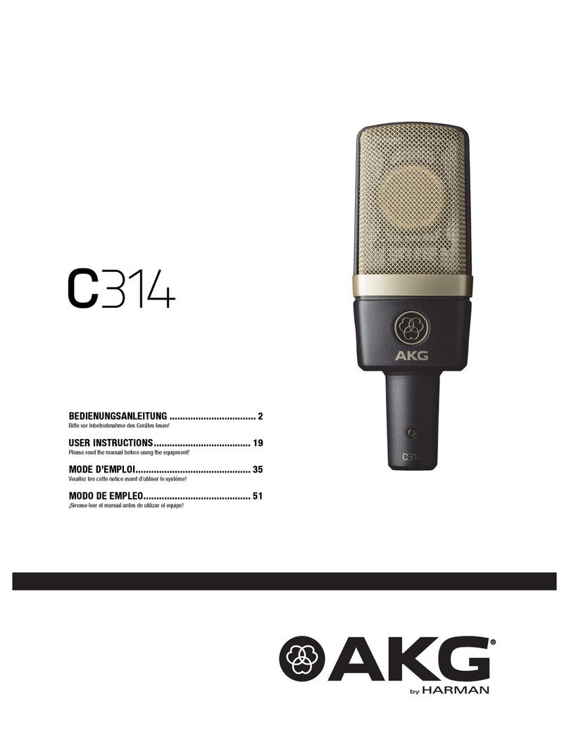 AKG C314 Manual de usuario