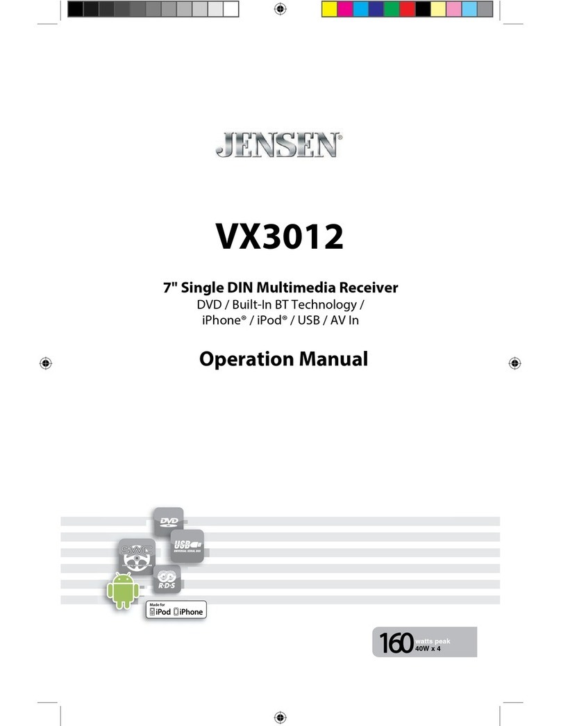 Jensen VX3012 Manual de usuario