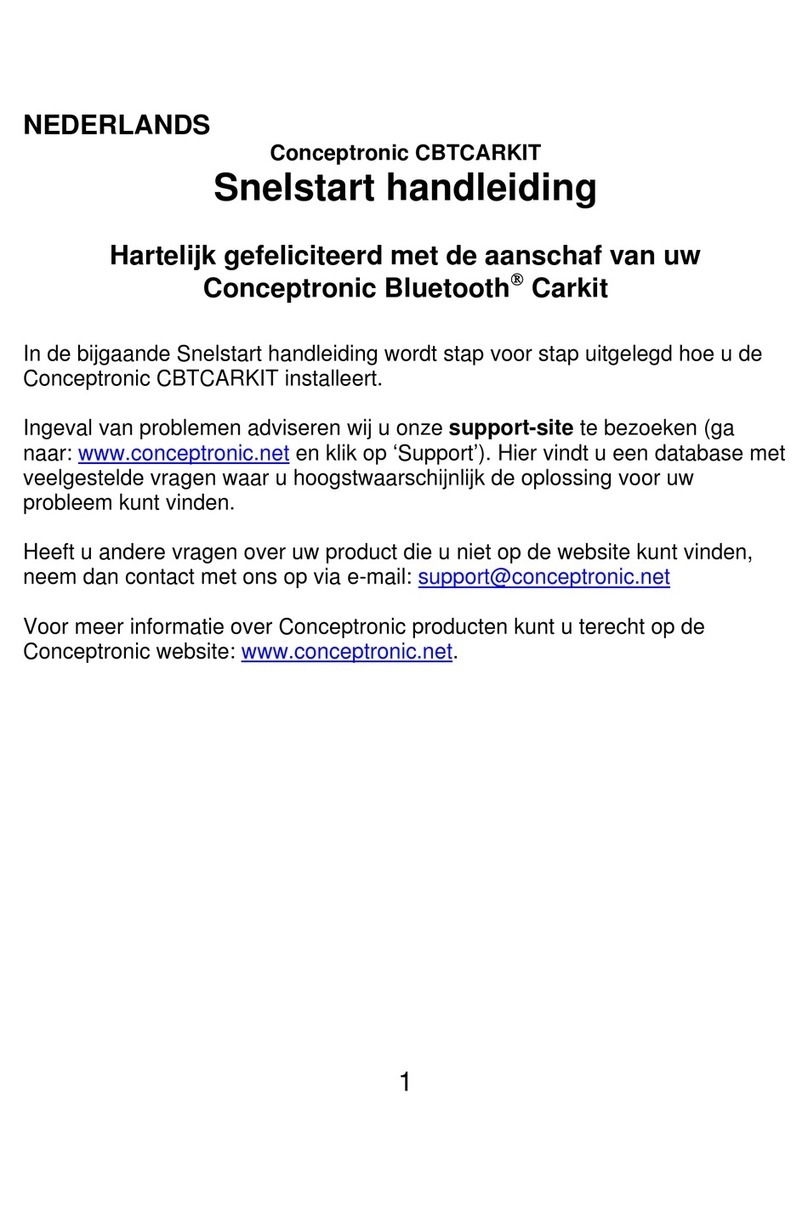 Conceptronic CBTCARKIT Manual de usuario